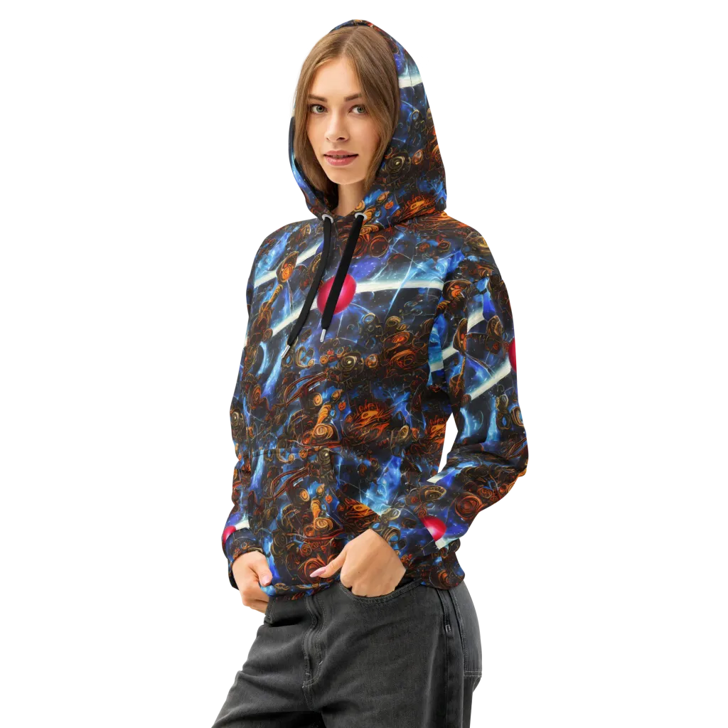 Pimenov's Cosmos on Cotton Hoodie — Left Front
