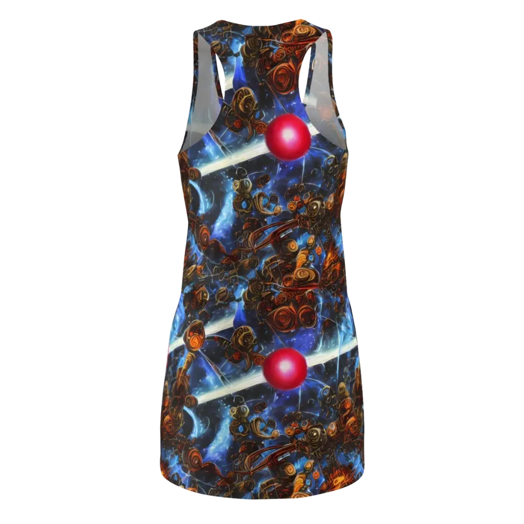 Pimenov's Cosmos on Racerback Dress — Back