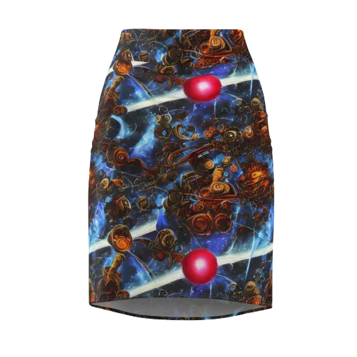 Pimenov's Cosmos on a Pencil Skirt