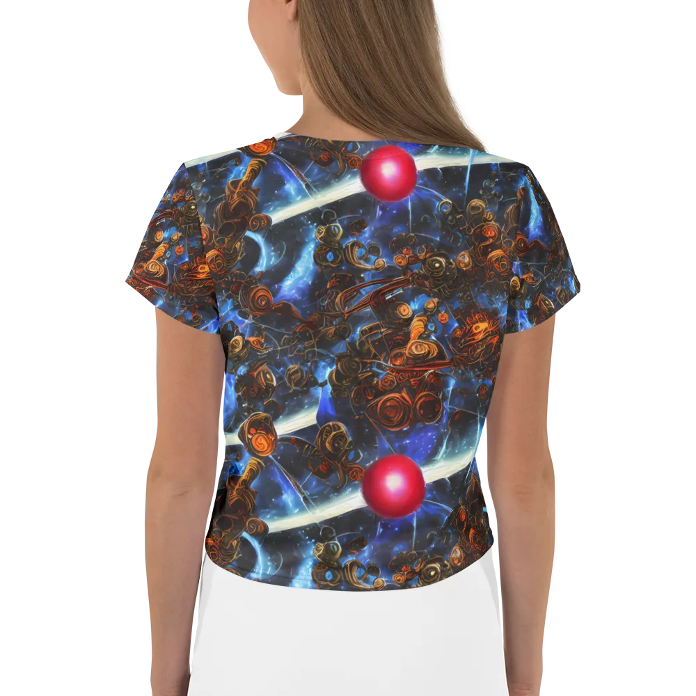 Pimenov's Cosmos on Crop Tee — Back