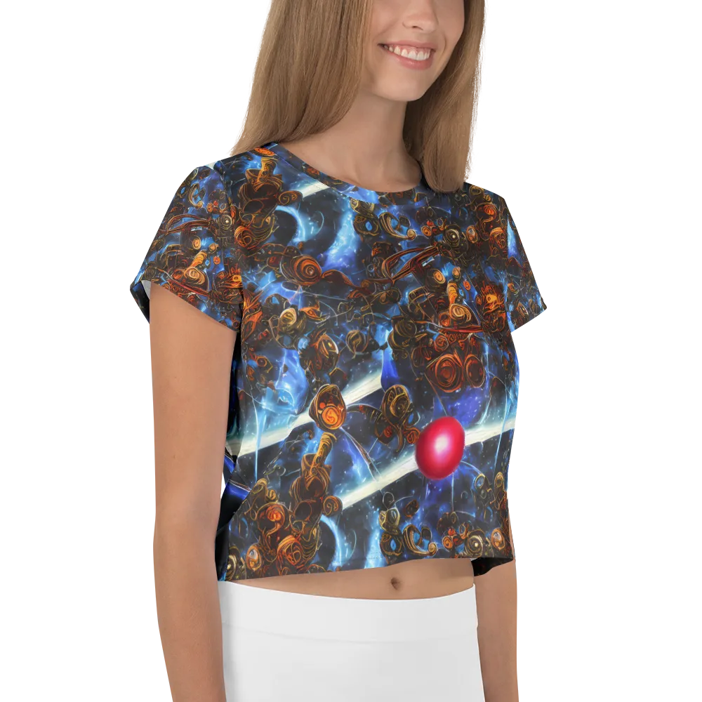 Pimenov's Cosmos on Crop Tee — Right