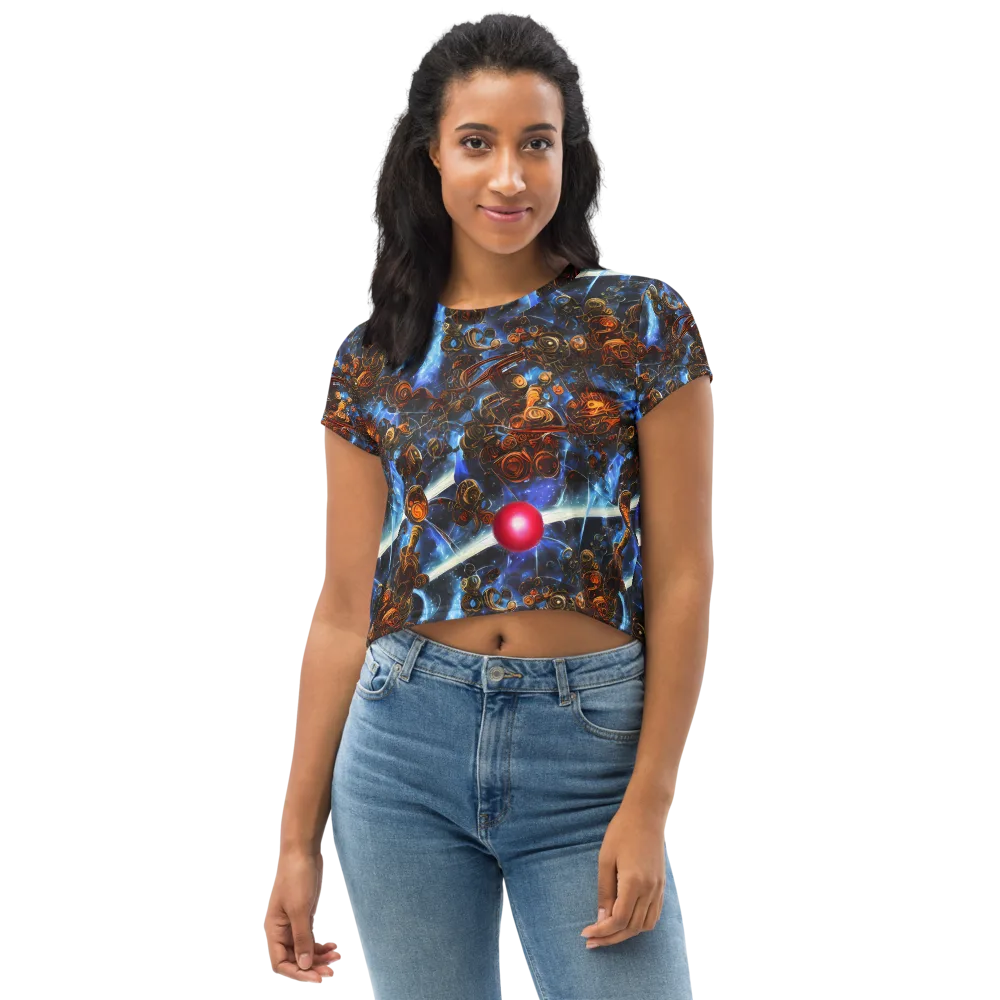 Pimenov's Cosmos on Crop Tee — Front
