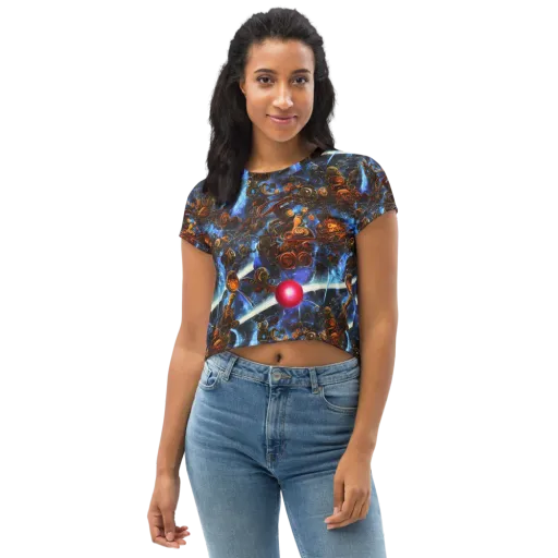 Pimenov's Cosmos on a Crop Tee