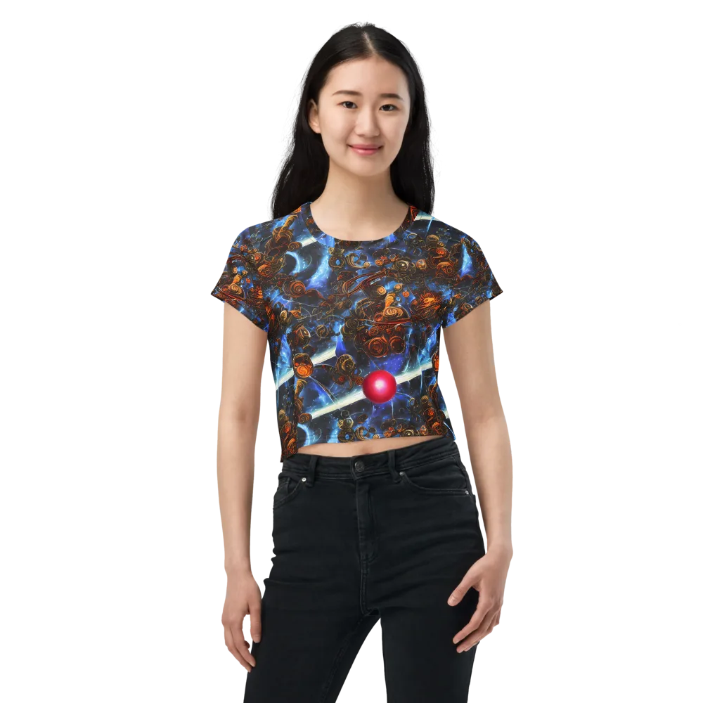 Pimenov's Cosmos on Crop Tee — Front