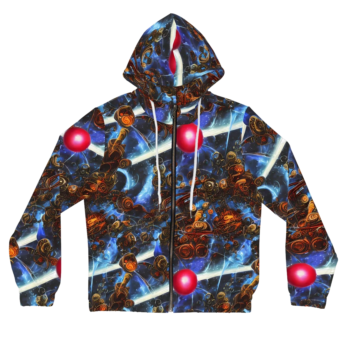 Pimenov's Cosmos on Women's Full-Zip Hoodie — Front