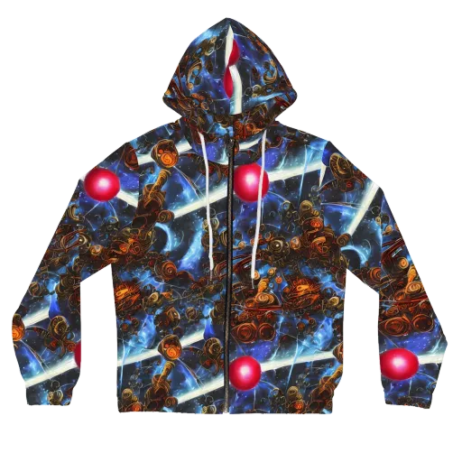 Pimenov's Cosmos on a Women's Full-Zip Hoodie