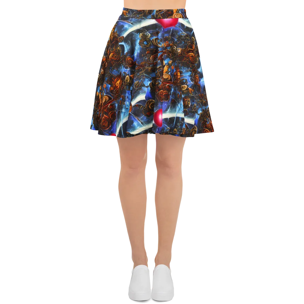 Pimenov's Cosmos on Skater Skirt — Front