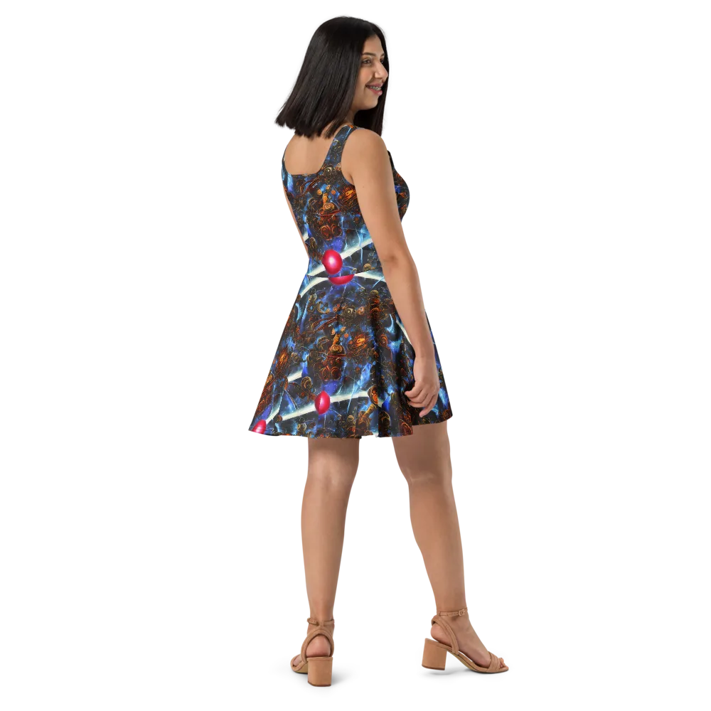 Pimenov's Cosmos on Skater Dress — Right