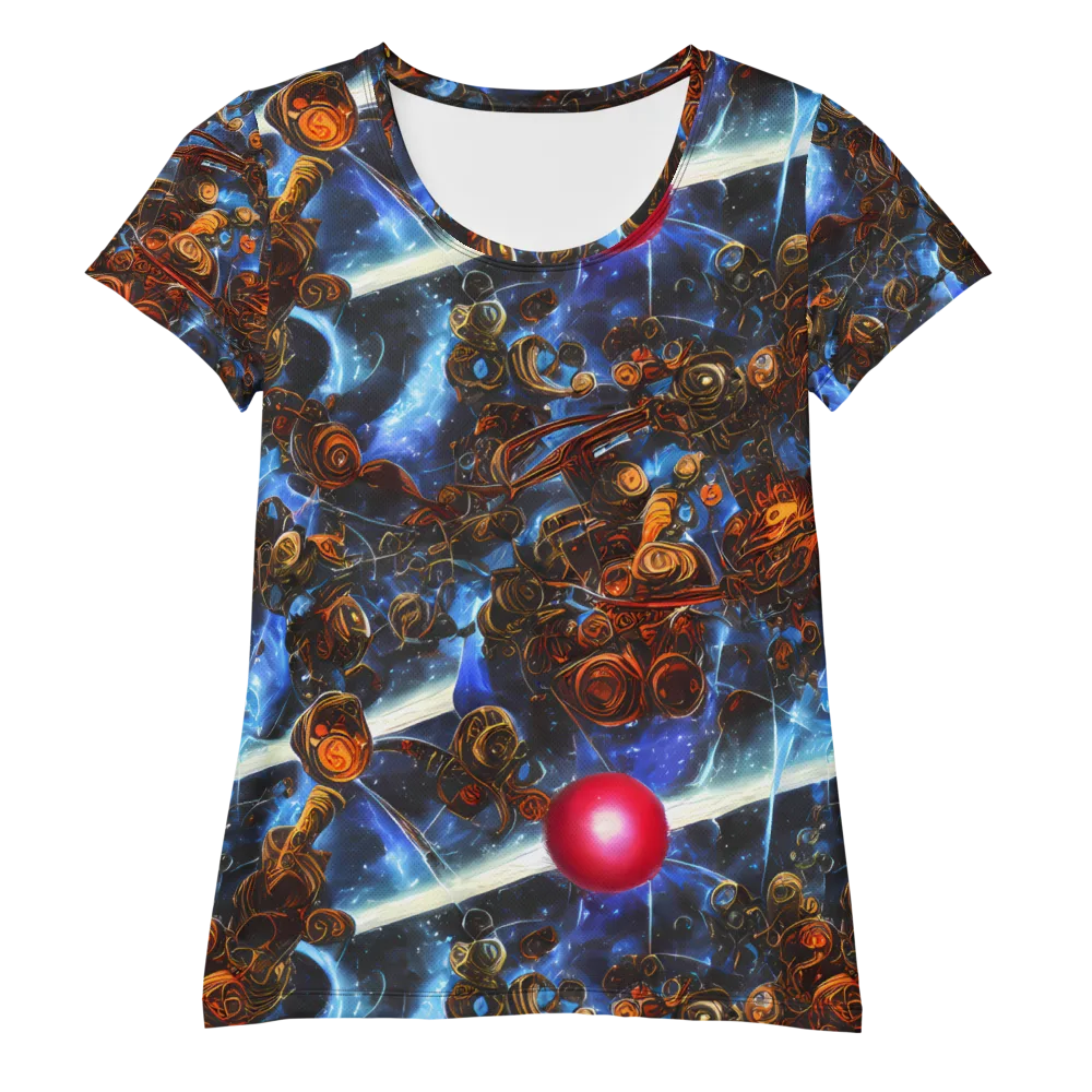 Pimenov's Cosmos on Women's Athletic T-Shirt — Front