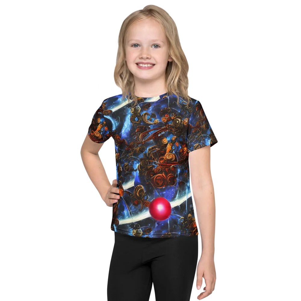 Pimenov's Cosmos on Kids Crew Neck T-Shirt — Front