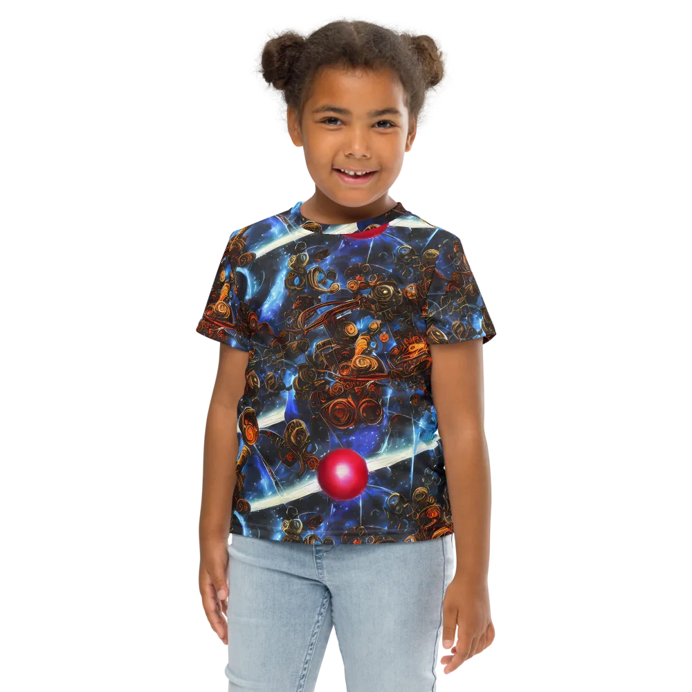 Pimenov's Cosmos on Kids Crew Neck T-Shirt — Front
