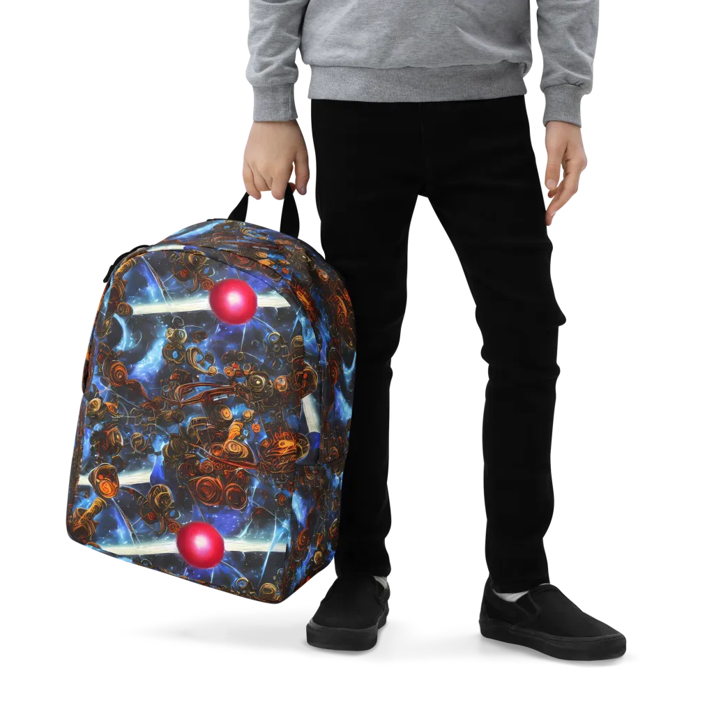 Pimenov's Cosmos on Minimalist Backpack — Zoomed-in