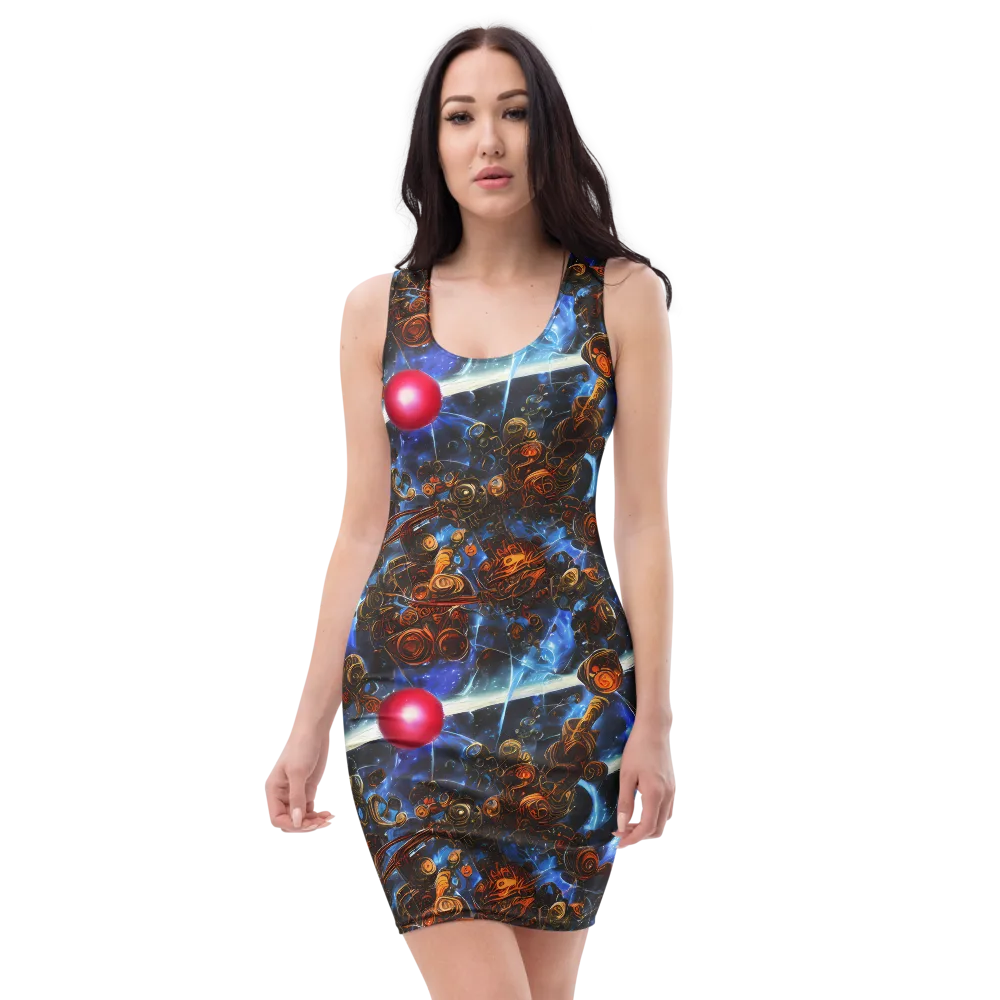 Pimenov's Cosmos on Bodycon Dress — Front