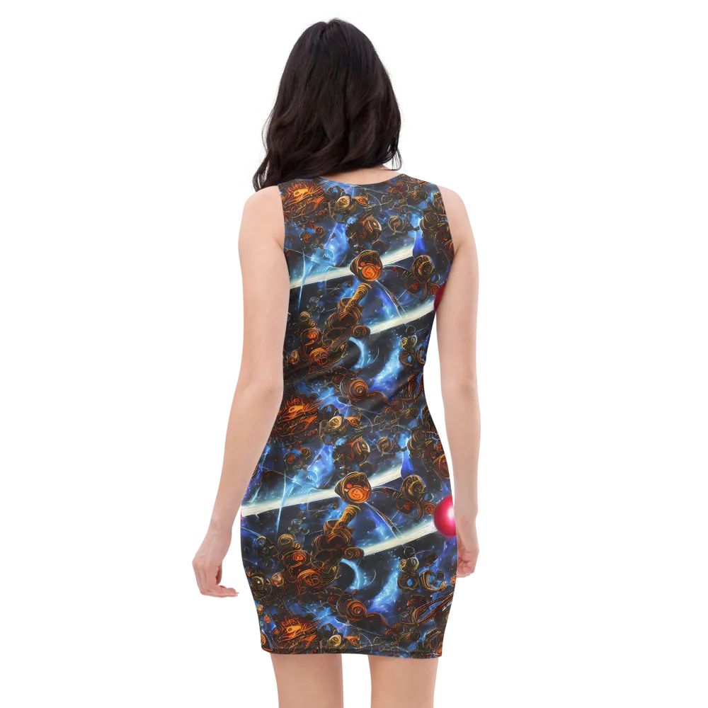 Pimenov's Cosmos on Bodycon Dress — Back