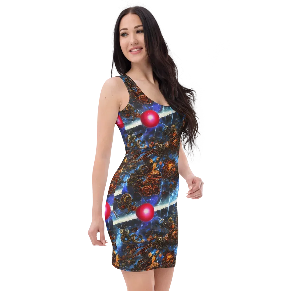 Pimenov's Cosmos on Bodycon Dress — Right Front