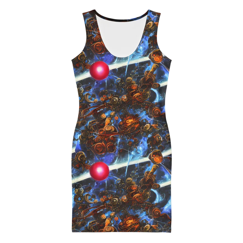 Pimenov's Cosmos on Bodycon Dress — Front