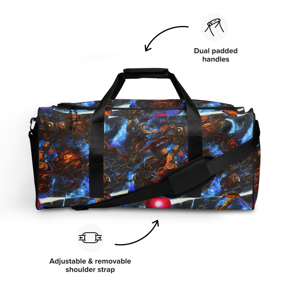 Pimenov's Cosmos on Duffle Bag — Front
