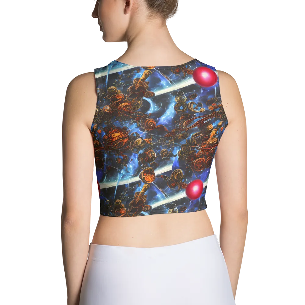 Pimenov's Cosmos on Crop Top — Back