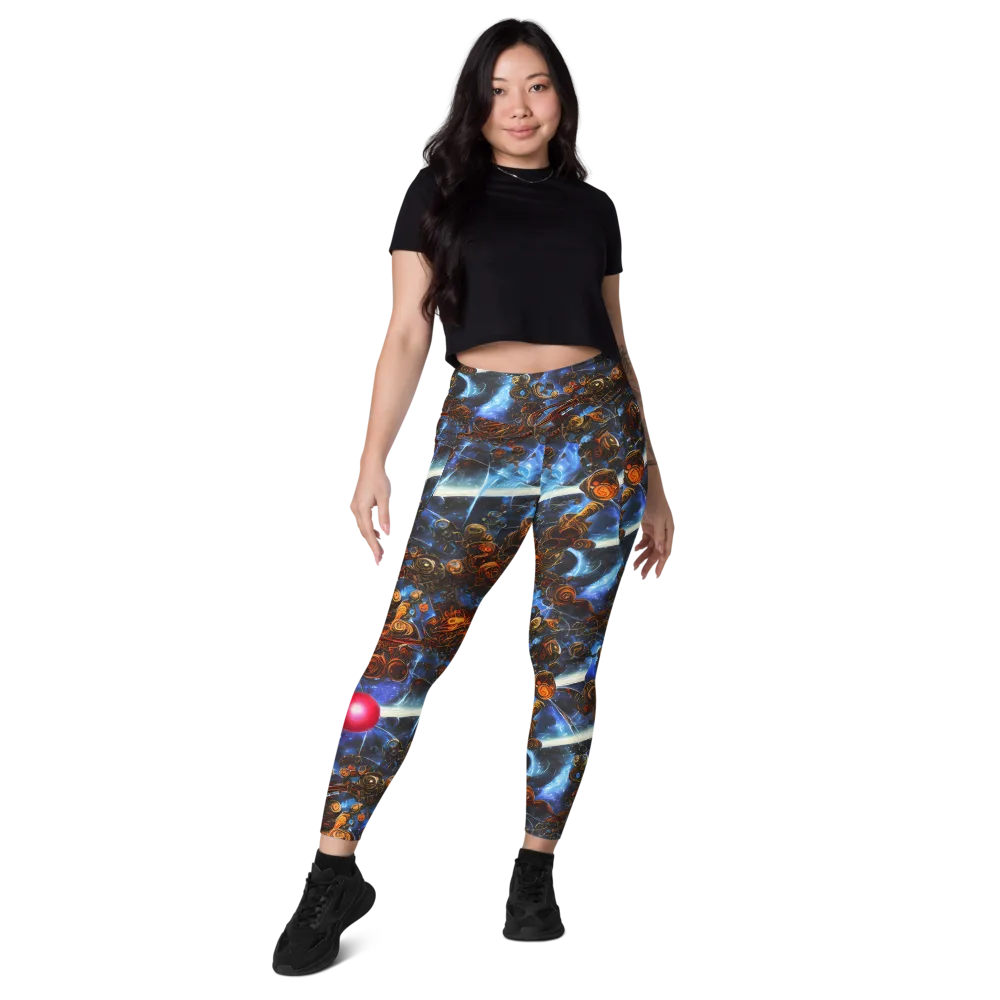 Pimenov's Cosmos on Leggings with Pockets — Front