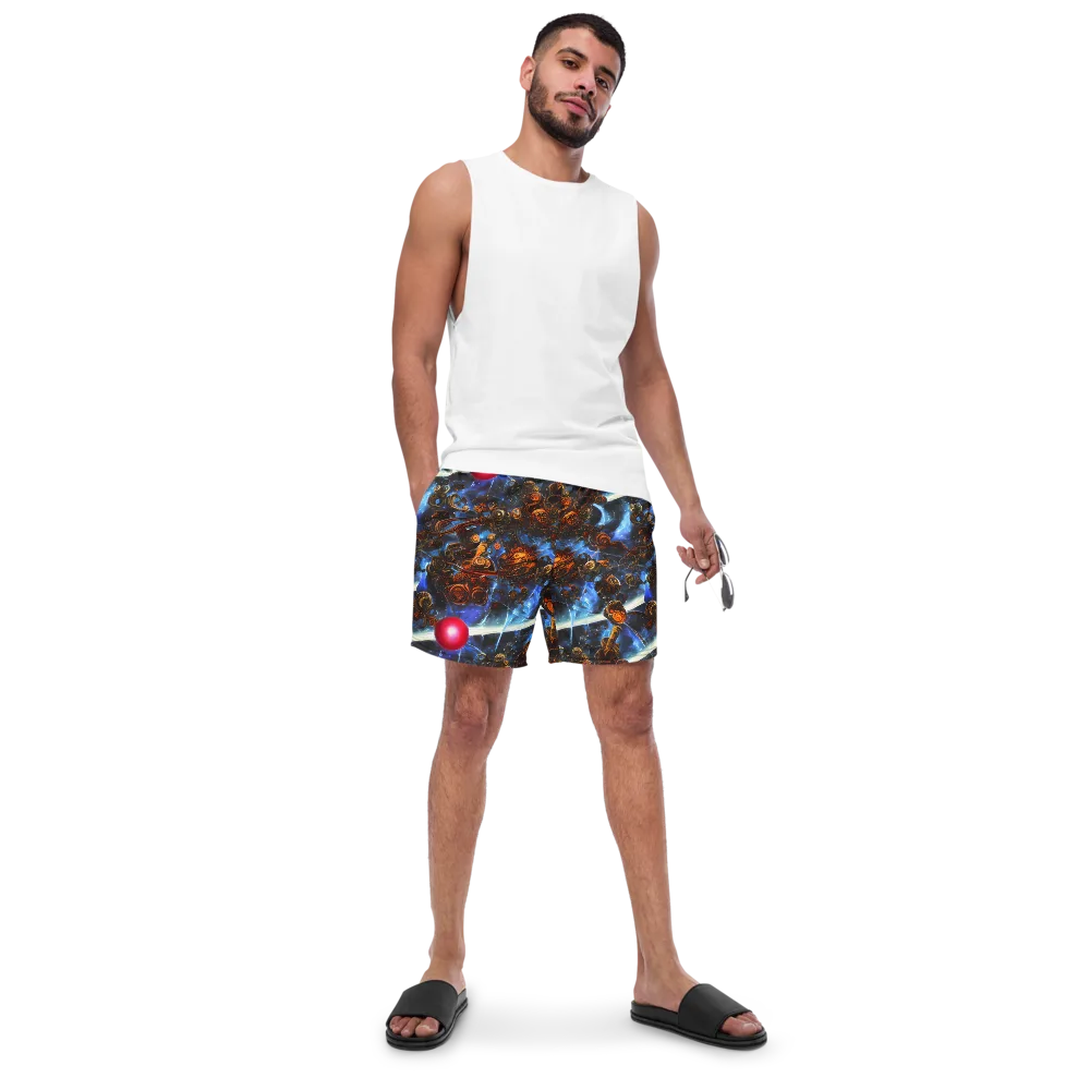 Pimenov's Cosmos on Swim Trunks — Front