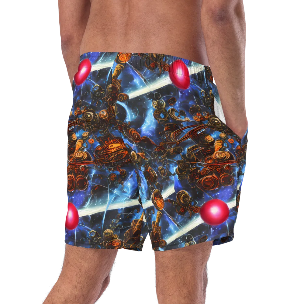 Pimenov's Cosmos on Swim Trunks — Right Back