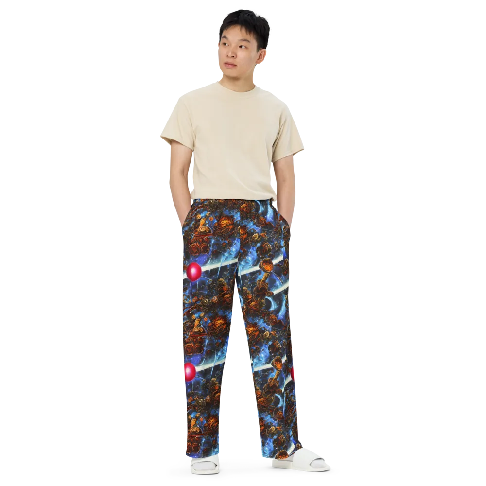 Pimenov's Cosmos on Wide-Leg Pants — Front