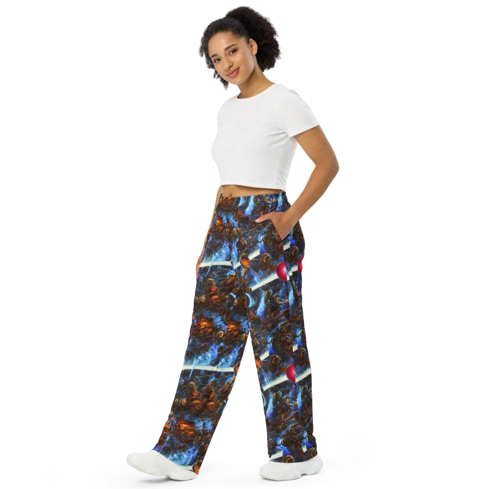 Pimenov's Cosmos on Wide-Leg Pants — Left Front
