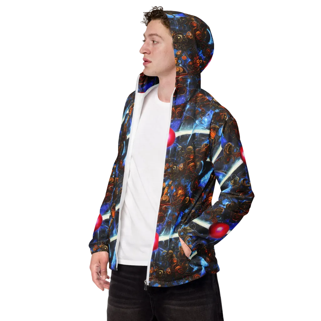 Pimenov's Cosmos on Men's Windbreaker — Left Front