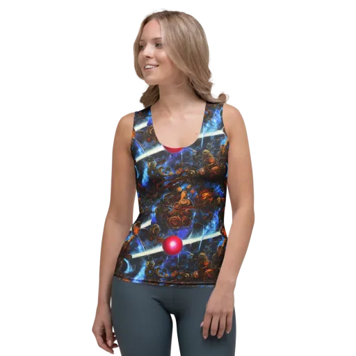 Pimenov's Cosmos on a Women's Tank Top