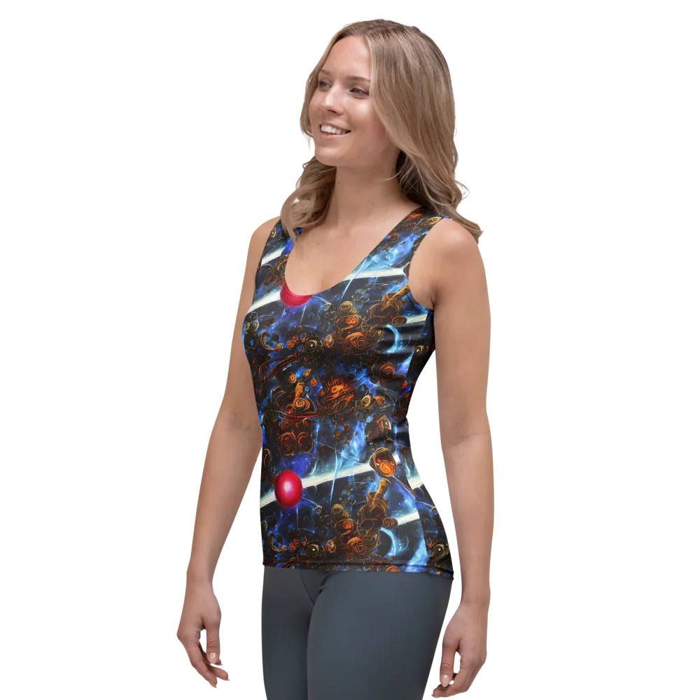 Pimenov's Cosmos on Women's Tank Top — Left Front