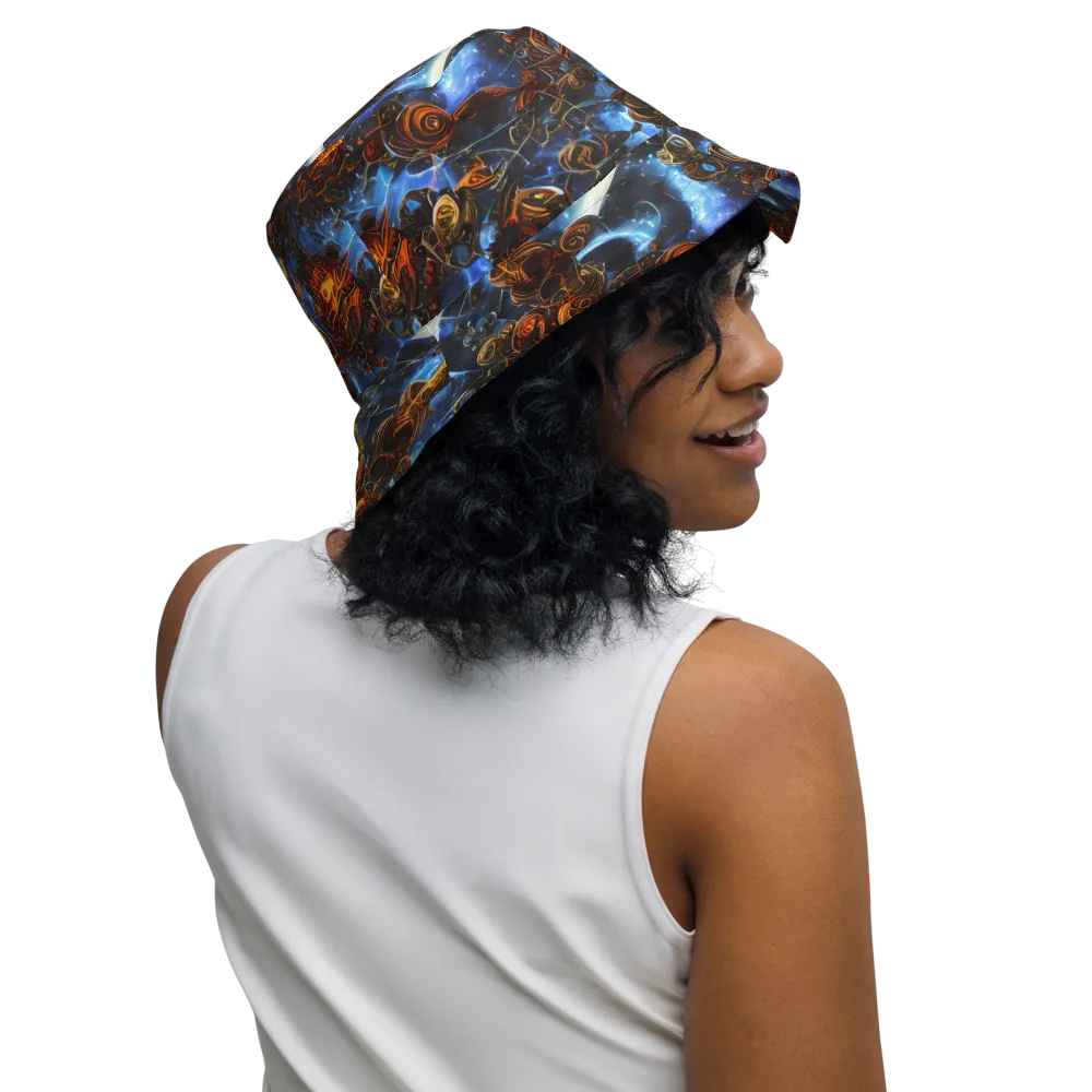 Pimenov's Cosmos on Reversible Bucket Hat — Right Outside
