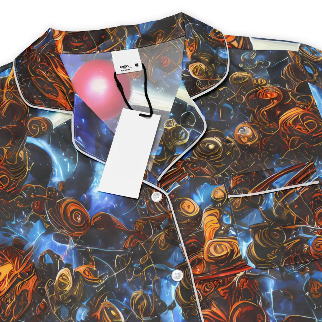 Pimenov's Cosmos on Women's Short Sleeve Pajama Top — Product details