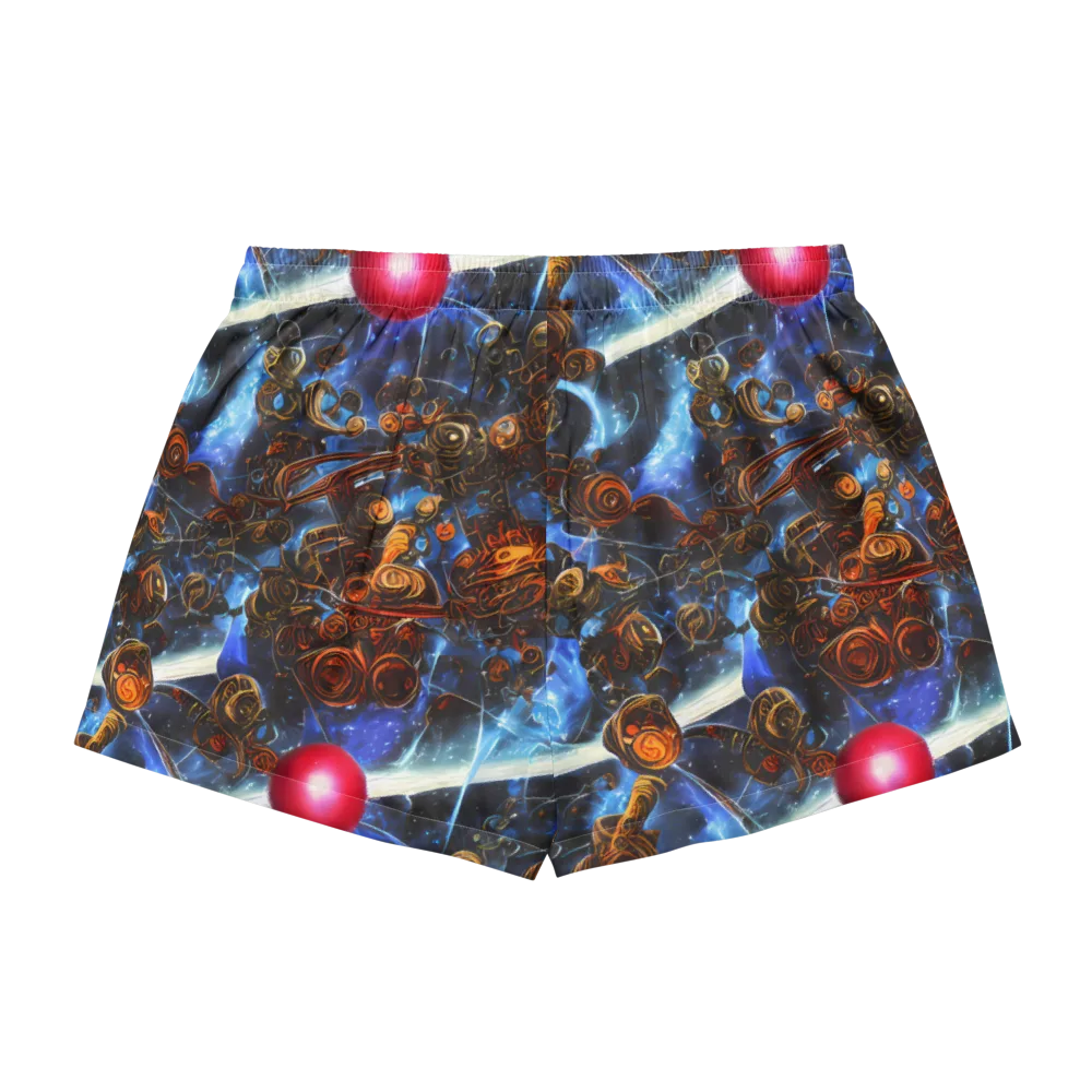 Pimenov's Cosmos on Women's Pajama Shorts — Back