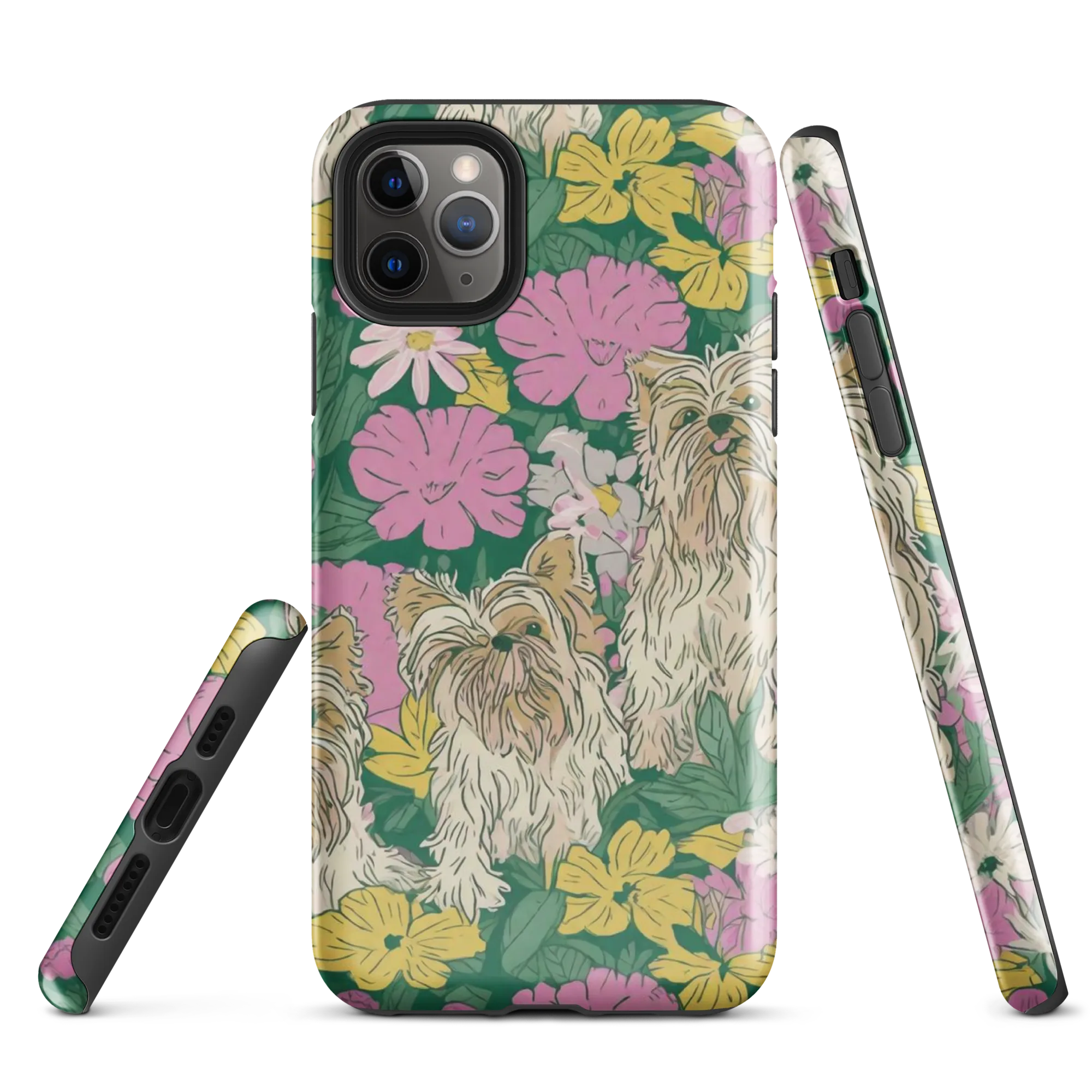 Garden Yorkies on Tough Case for iPhone® — Front