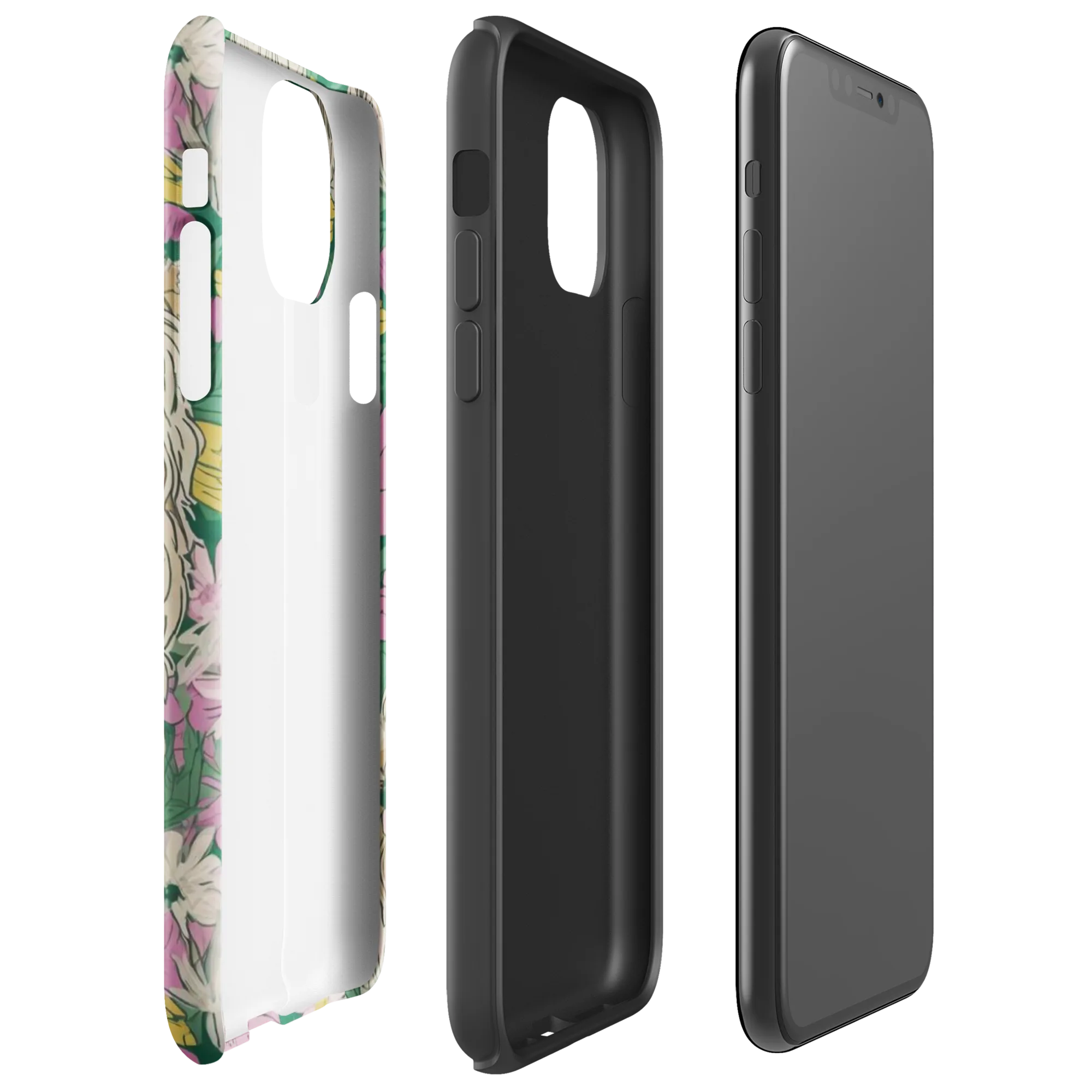 Garden Yorkies on Tough Case for iPhone® — Right