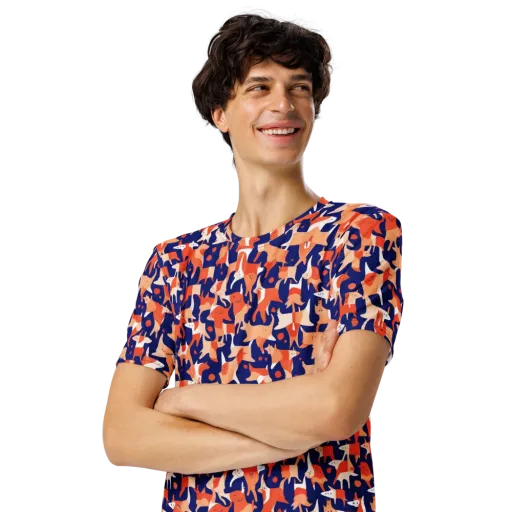 Foxfire Field on a Men's Crew Neck T-Shirt