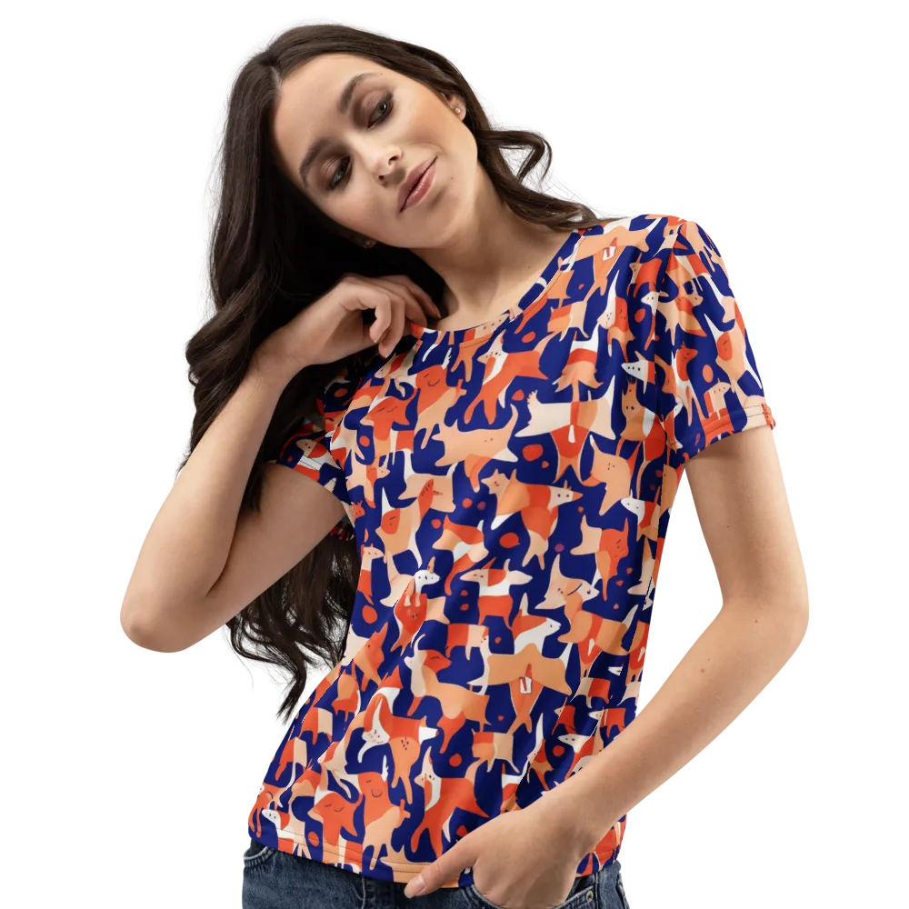Foxfire Field on Women's Crew Neck T-Shirt — Left Front