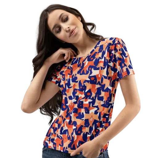 Foxfire Field on a Women's Crew Neck T-Shirt