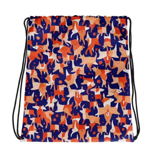 Foxfire Field on a Drawstring Bag