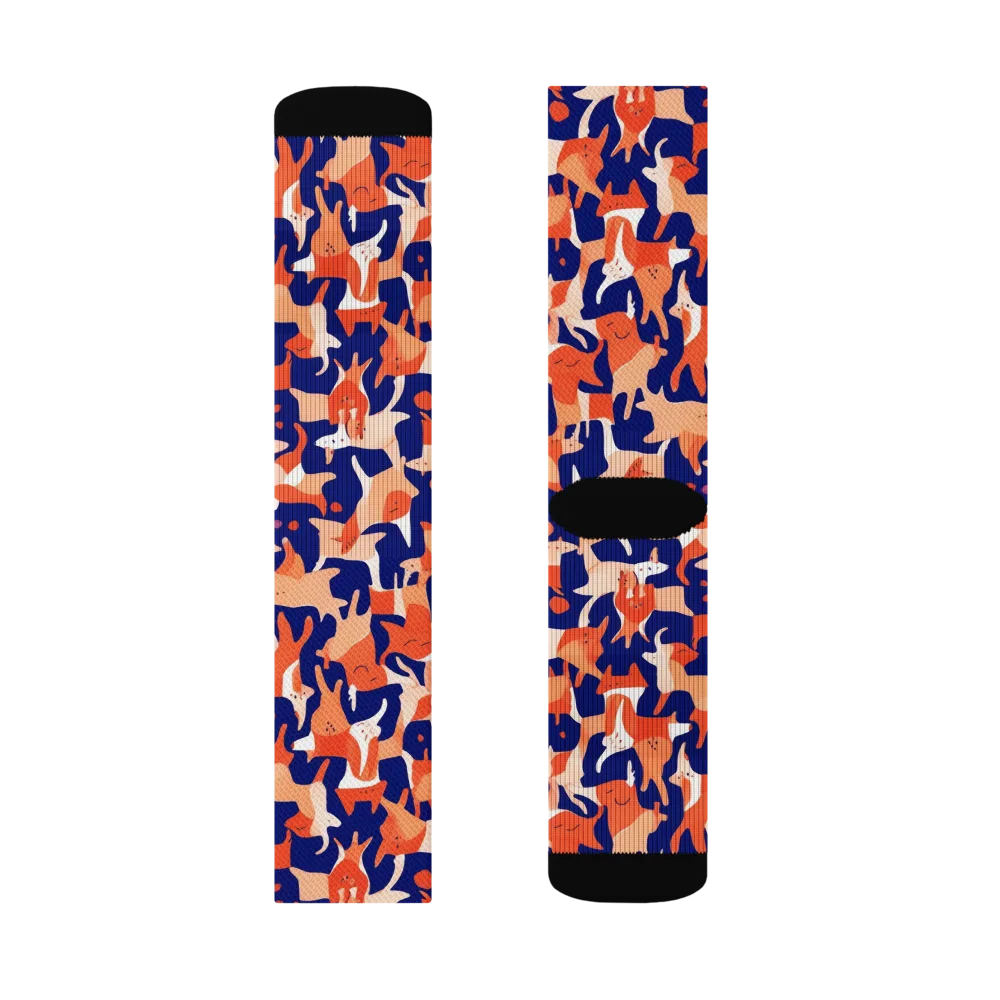 Foxfire Field on Socks — Left Sock
