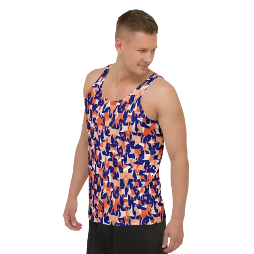 Foxfire Field on a Men's Tank Top