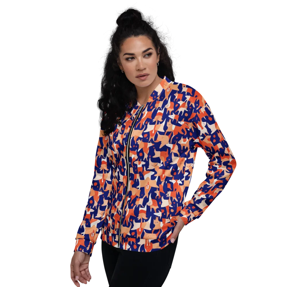 Foxfire Field on Bomber Jacket — Left