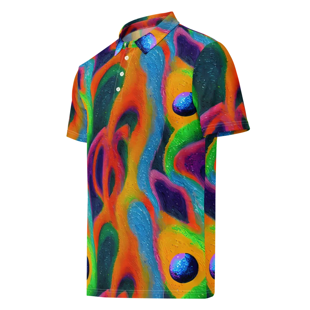 Jewel Jumble on Men's Slim Fit Polo Shirt — Left Front