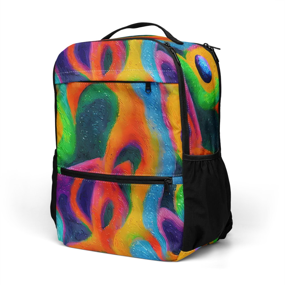 Jewel Jumble on Utility Backpack — Left Front