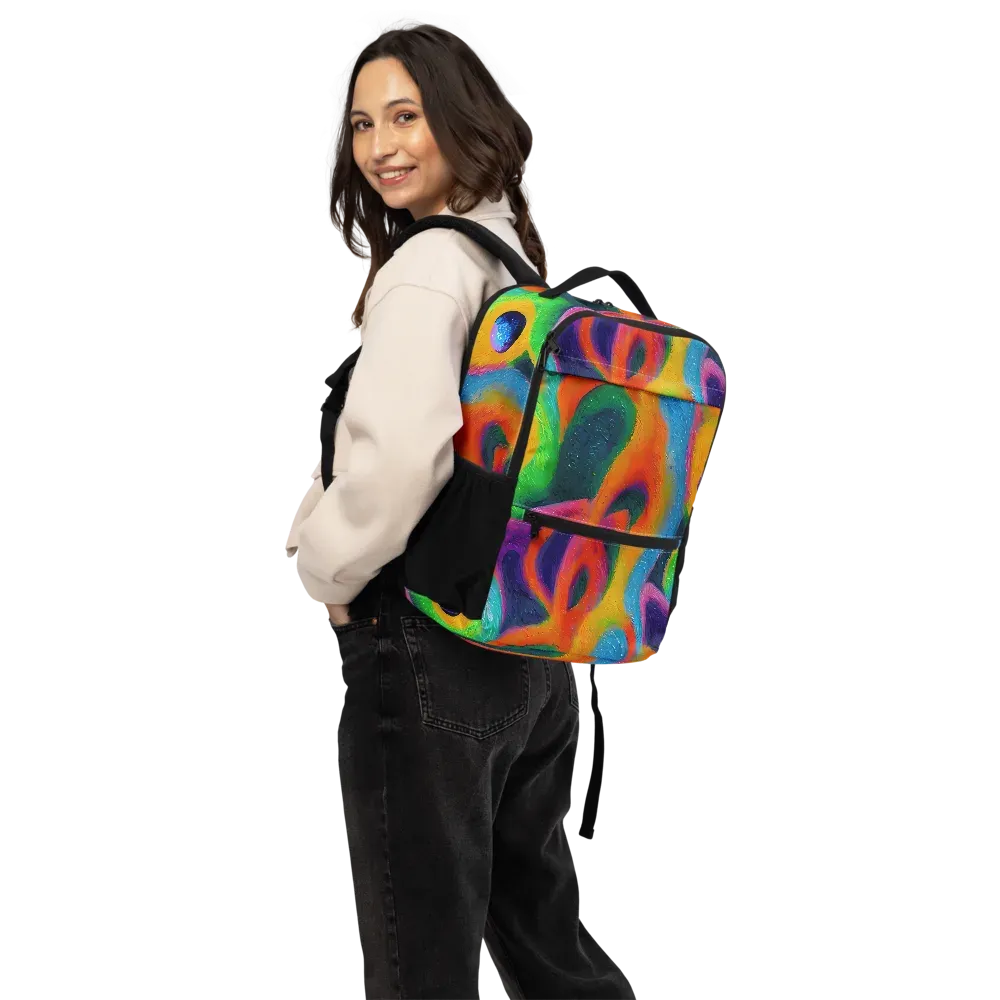 Jewel Jumble on Utility Backpack — Back
