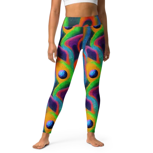 Jewel Jumble on a Yoga Leggings