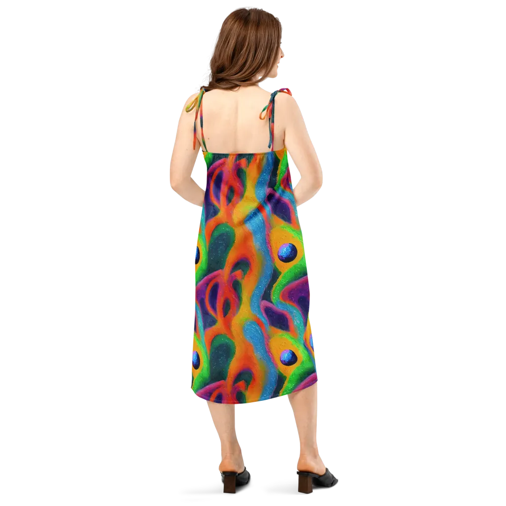 Jewel Jumble on Slip Dress — Back