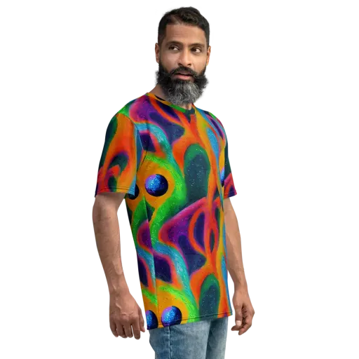 Jewel Jumble on a Men's Crew Neck T-Shirt