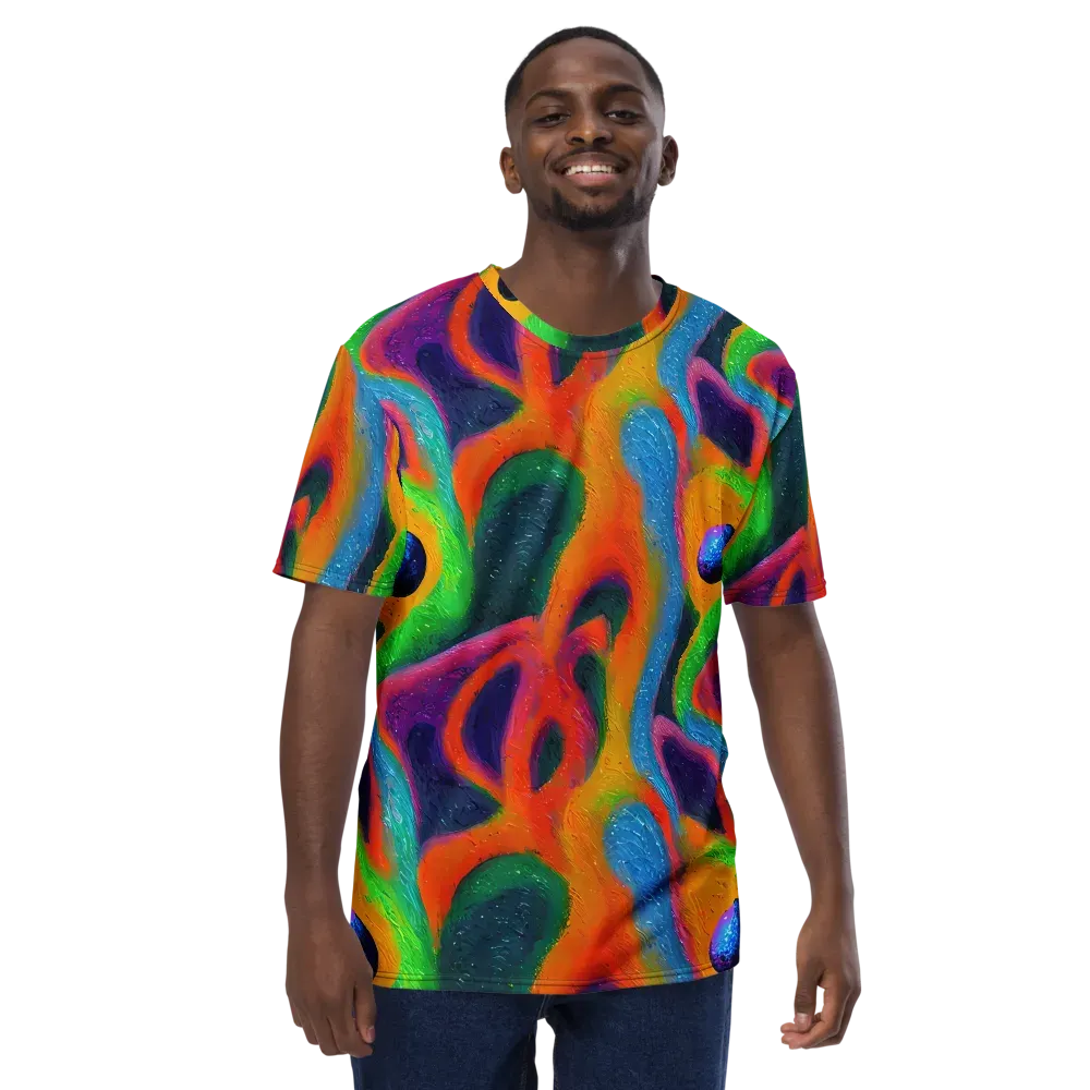Jewel Jumble on Men's Crew Neck T-Shirt — Front