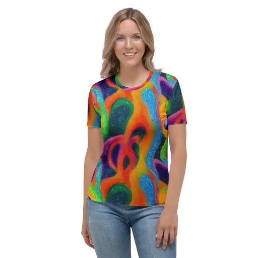 Jewel Jumble on a Women's Crew Neck T-Shirt